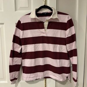 J Crew Striped Rugby Shirt